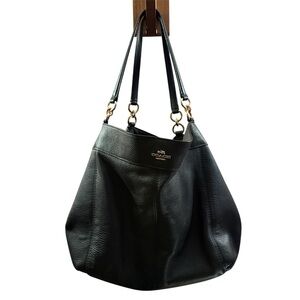 Coach Black Pebbled Leather Bag